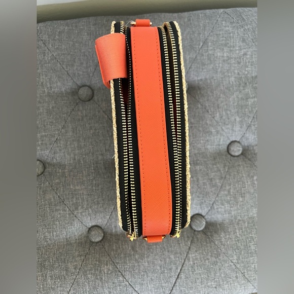 Helena Straw Crossbody Bag With Faux Leather Paneling - Picture 5 of 15